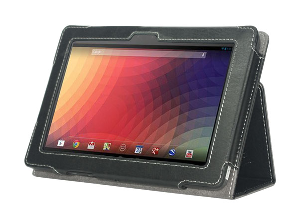 Folio stand leather case for Google Nexus 10