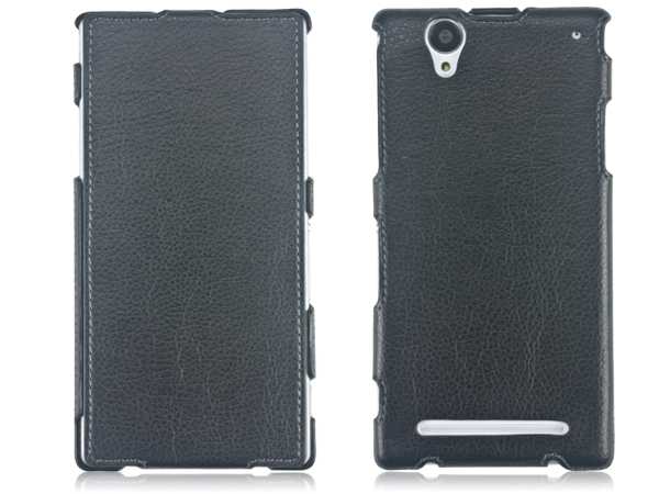 Slim stand leather case for Sony Xperia T2