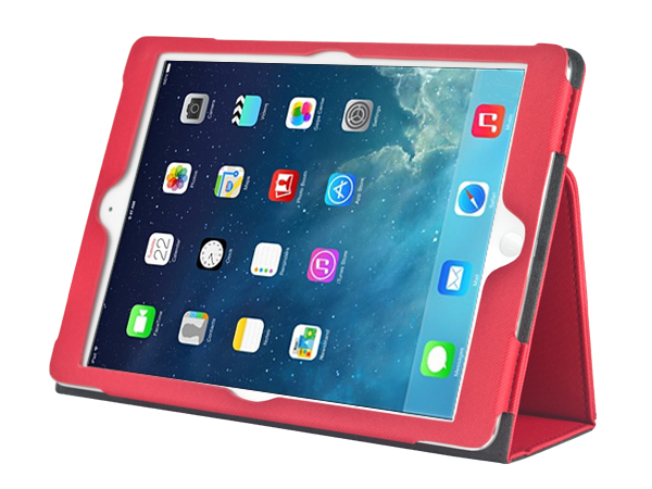 Book style PU leather case for iPad air 2