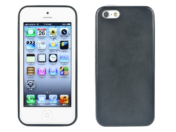 PU leather cover shock absorbent TPU armor bumberfor iPhone 5/5S